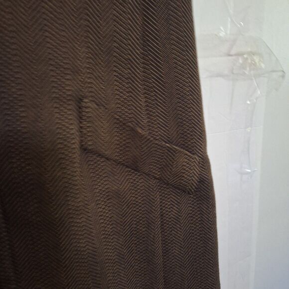 A Vintage Worthington Women's Maxi Dress Herringbone Sleeveless Academia Size 14 - Picture 3 of 9